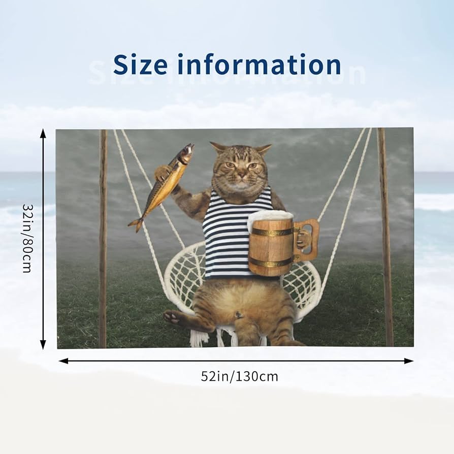 Amazon｜おもしろ 猫 猫柄 面白い ねこ バスタオル 大判 吸水